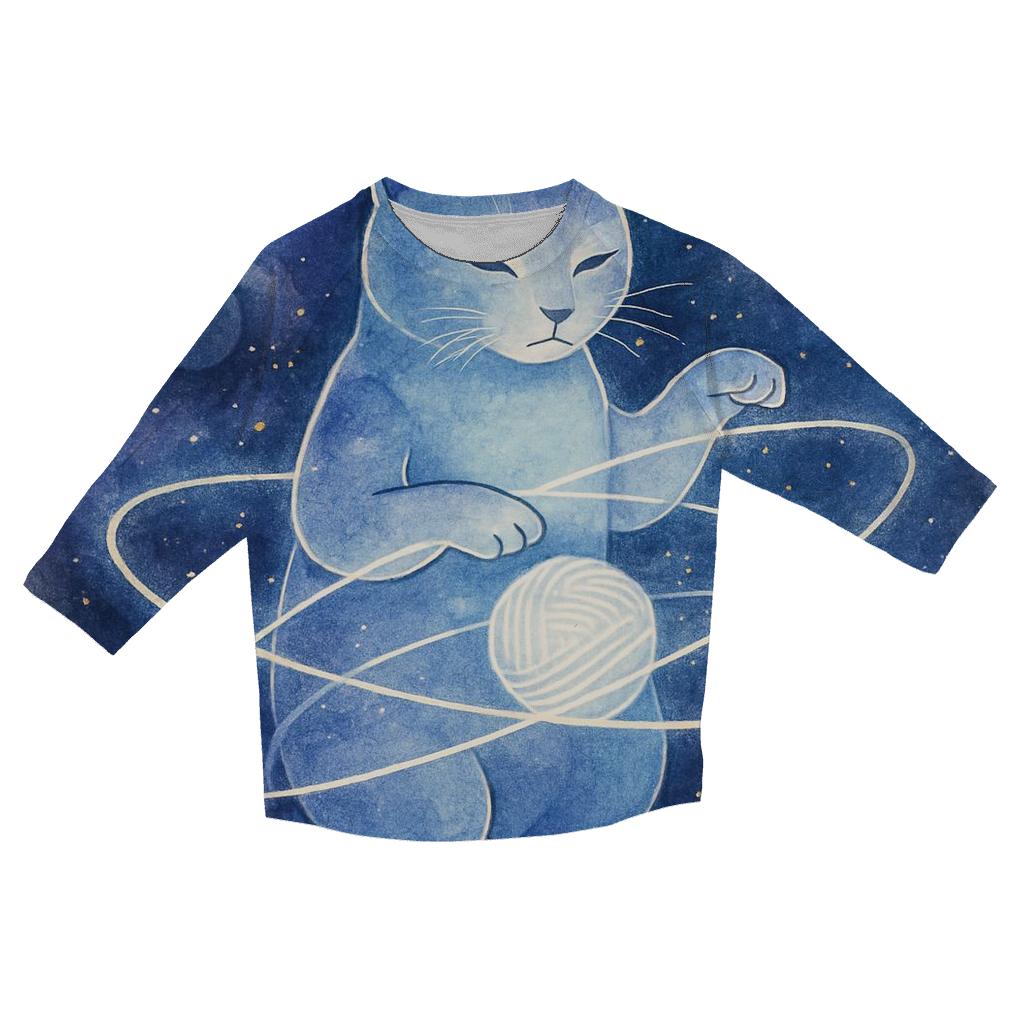 The Orbital Yarn Architect trendy 3/4 sleeve tops