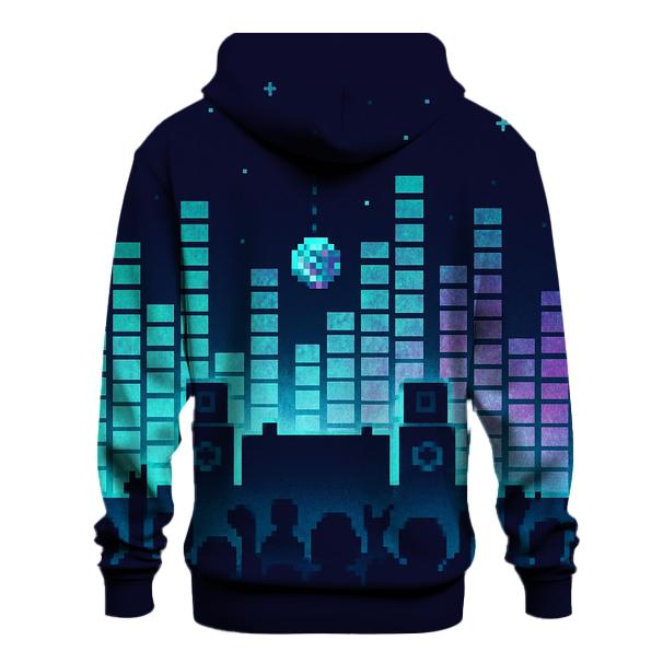 Holographic Pixel Stage Panorama heavyweight hoodies