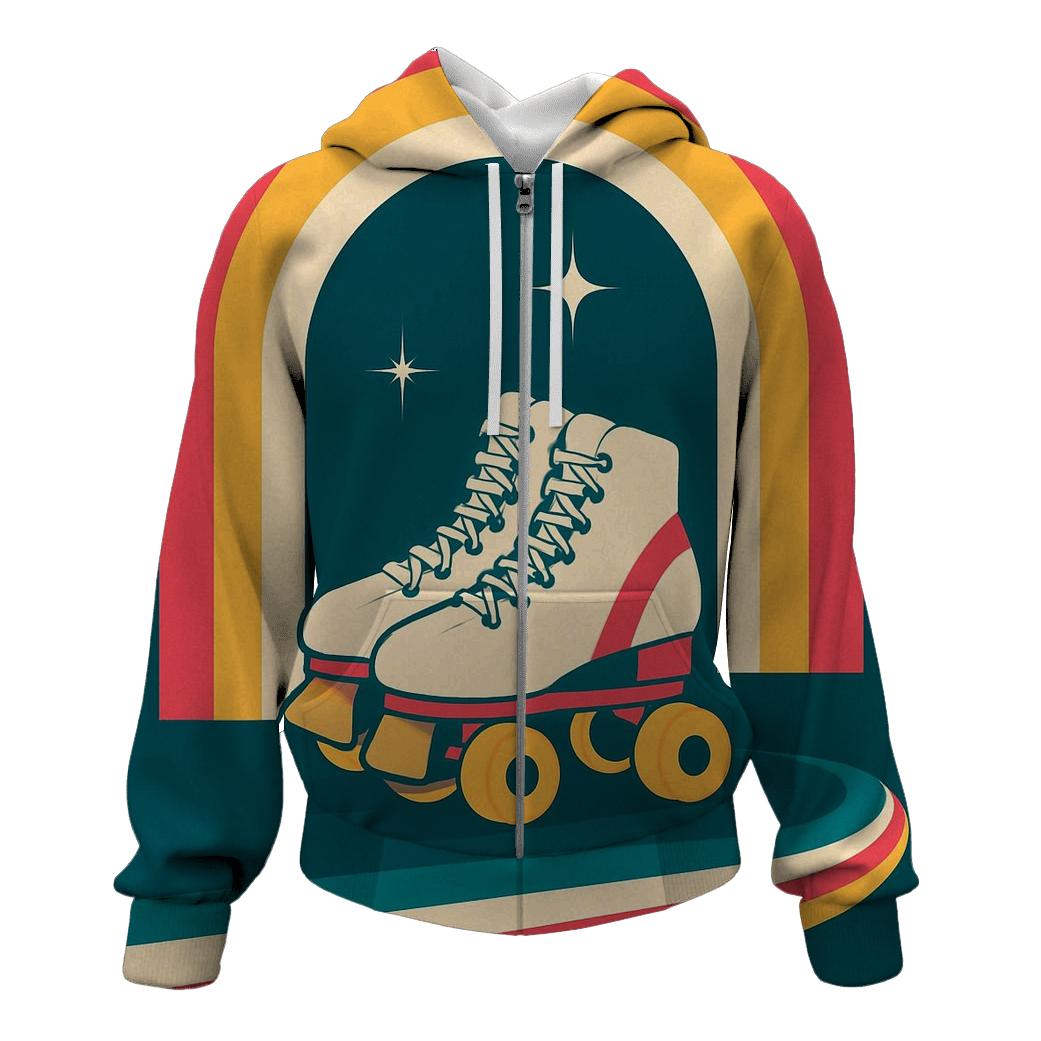 Roller Rink Neon Arches graphic hoodies