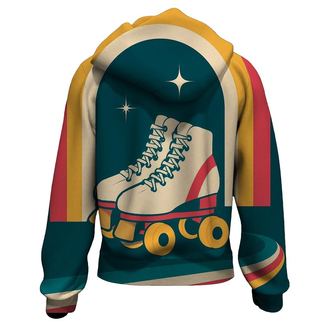 Roller Rink Neon Arches graphic hoodies