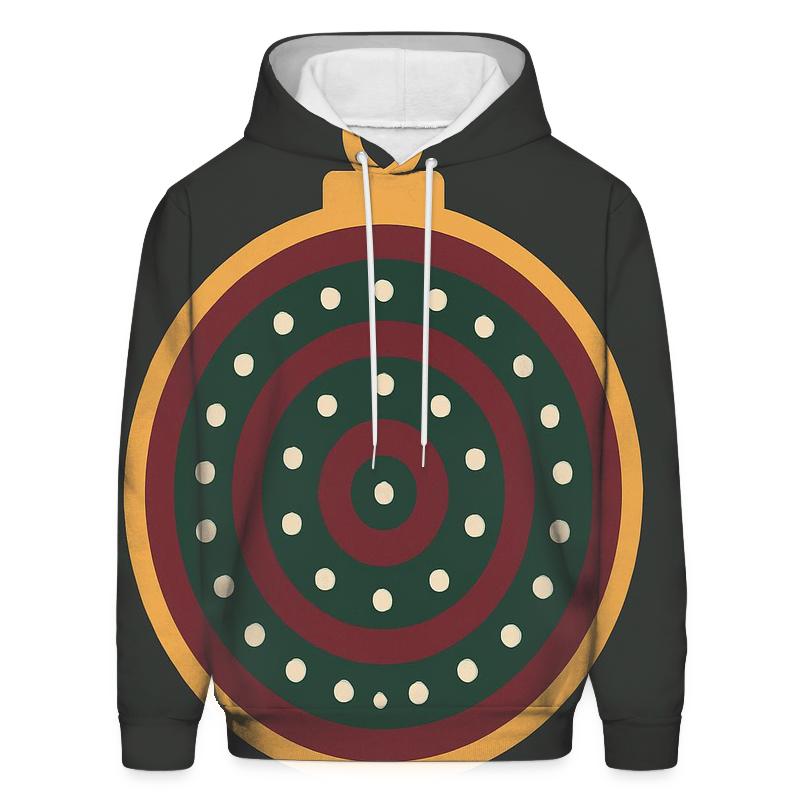 Golden Ornament Mandala Rings graphic hoodies