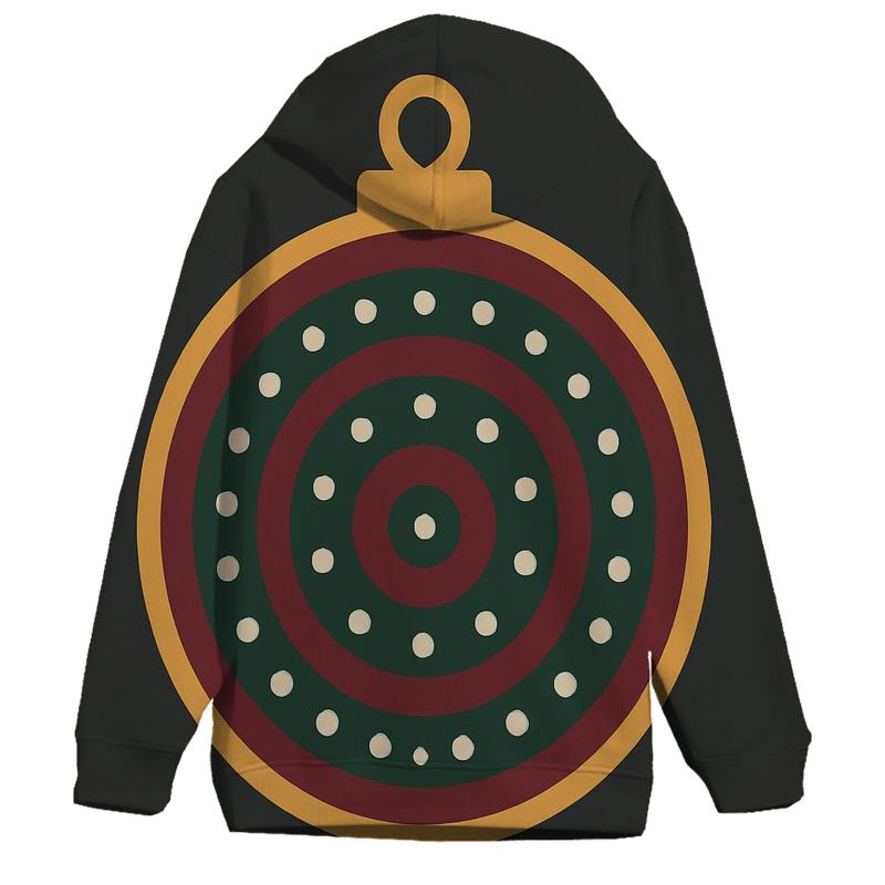 Golden Ornament Mandala Rings graphic hoodies