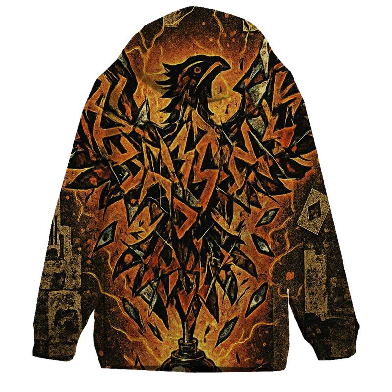 Graffiti Phoenix Of Broken Glass lightweight hoodies