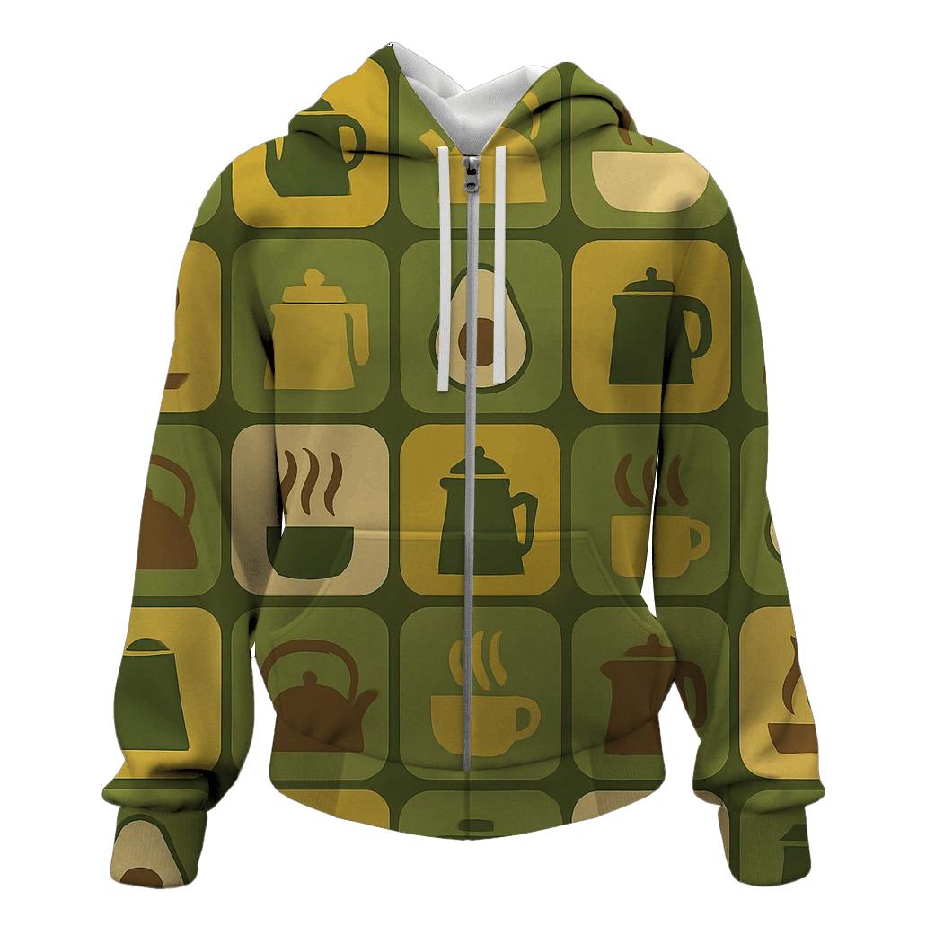 Avocado Kitchen Tile Groove graphic hoodies