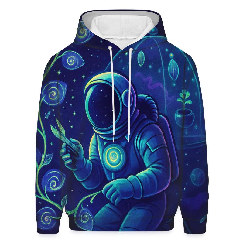 The Astral Botanist And The Nebula Greenhouse hoodie designs