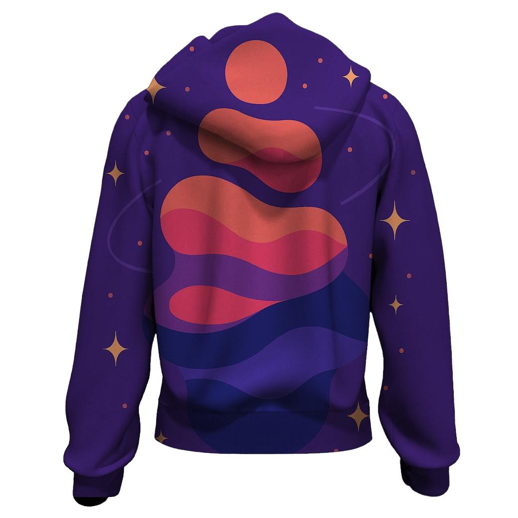 Cosmic Lava Lamp Layers pullover hoodies
