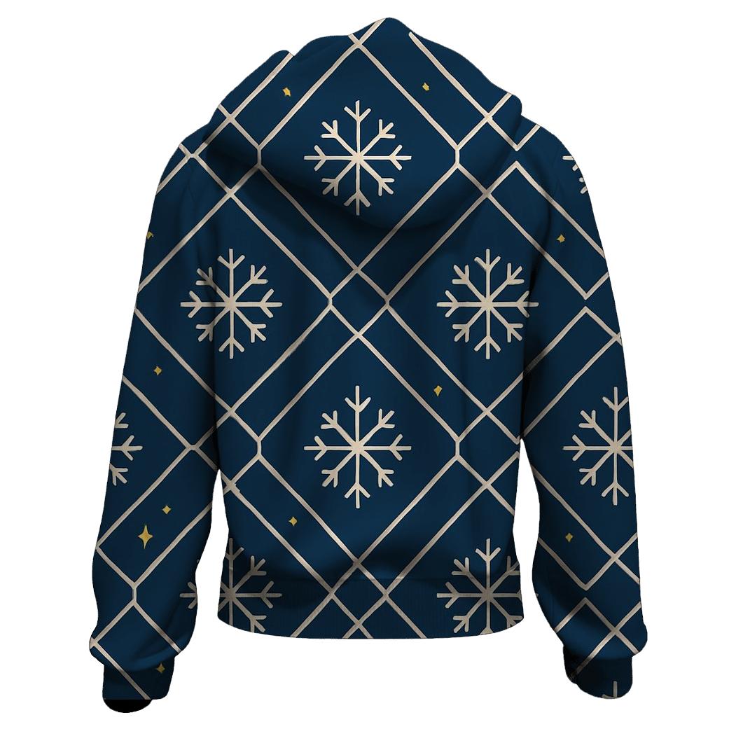 Snowflake Constellation Lattice heavyweight hoodies