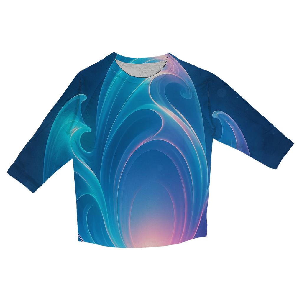 Prismatic Tide Cathedral casual three quarter sleeve shirts