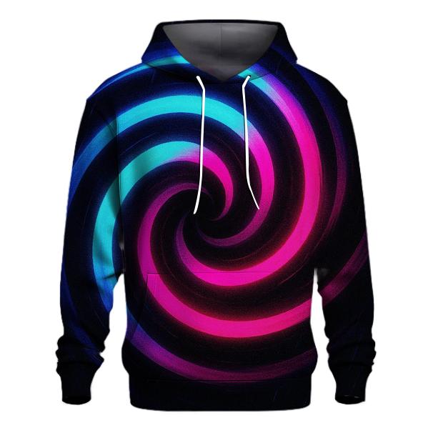 Neon Monsoon Spiral graphic hoodies