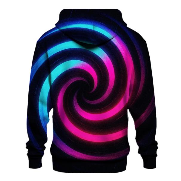 Neon Monsoon Spiral graphic hoodies