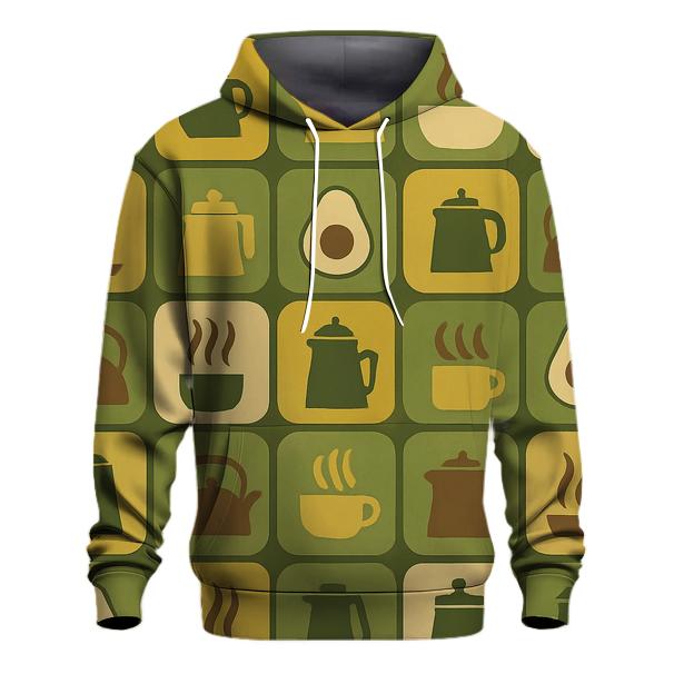 Avocado Kitchen Tile Groove graphic hoodies