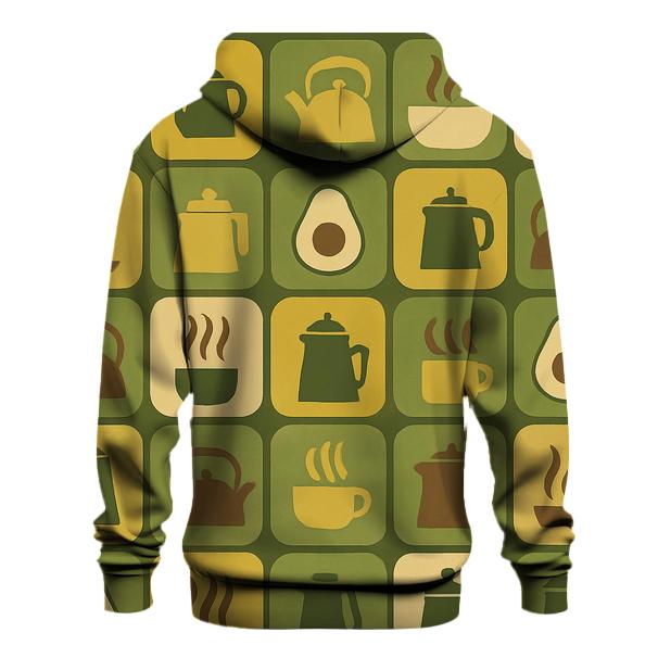 Avocado Kitchen Tile Groove graphic hoodies
