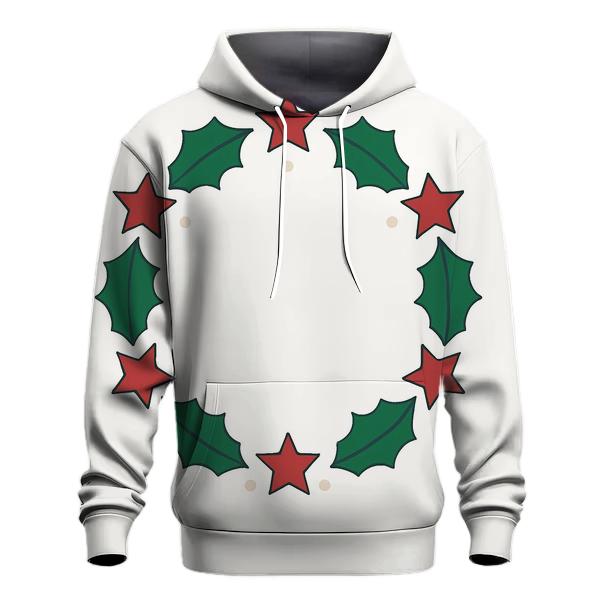 Starlit Holly Orbit Wreath hoodies fashion