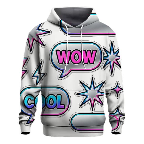 Chrome Starburst Sticker Sheet printed hoodies