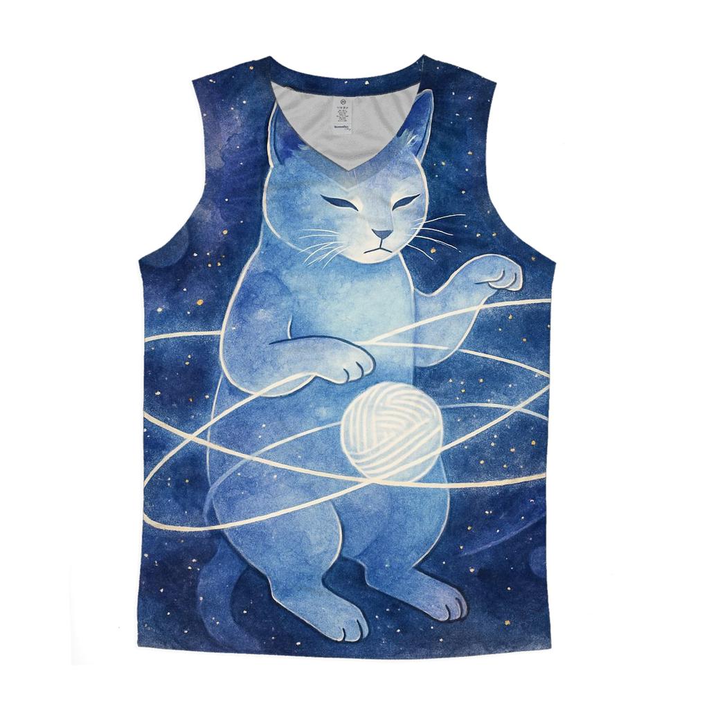 The Orbital Yarn Architect personalized athletic tanks