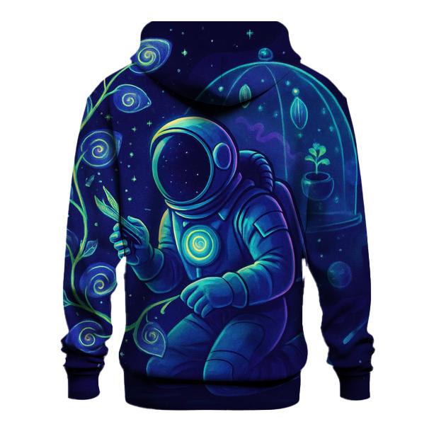 The Astral Botanist And The Nebula Greenhouse designer hoodies