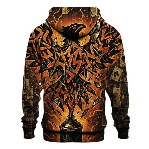 Graffiti Phoenix Of Broken Glass hoodie trends