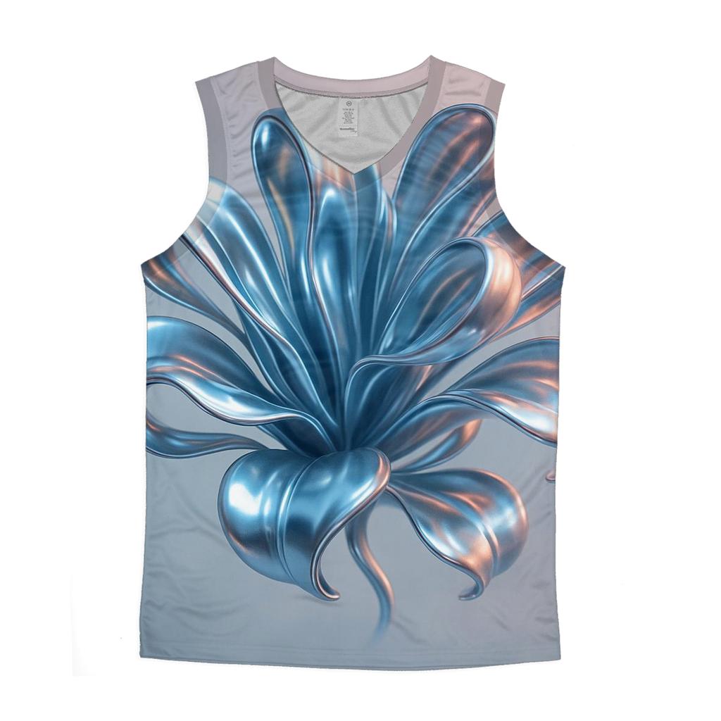 Chrome Mirage Bloom personalized athletic tanks