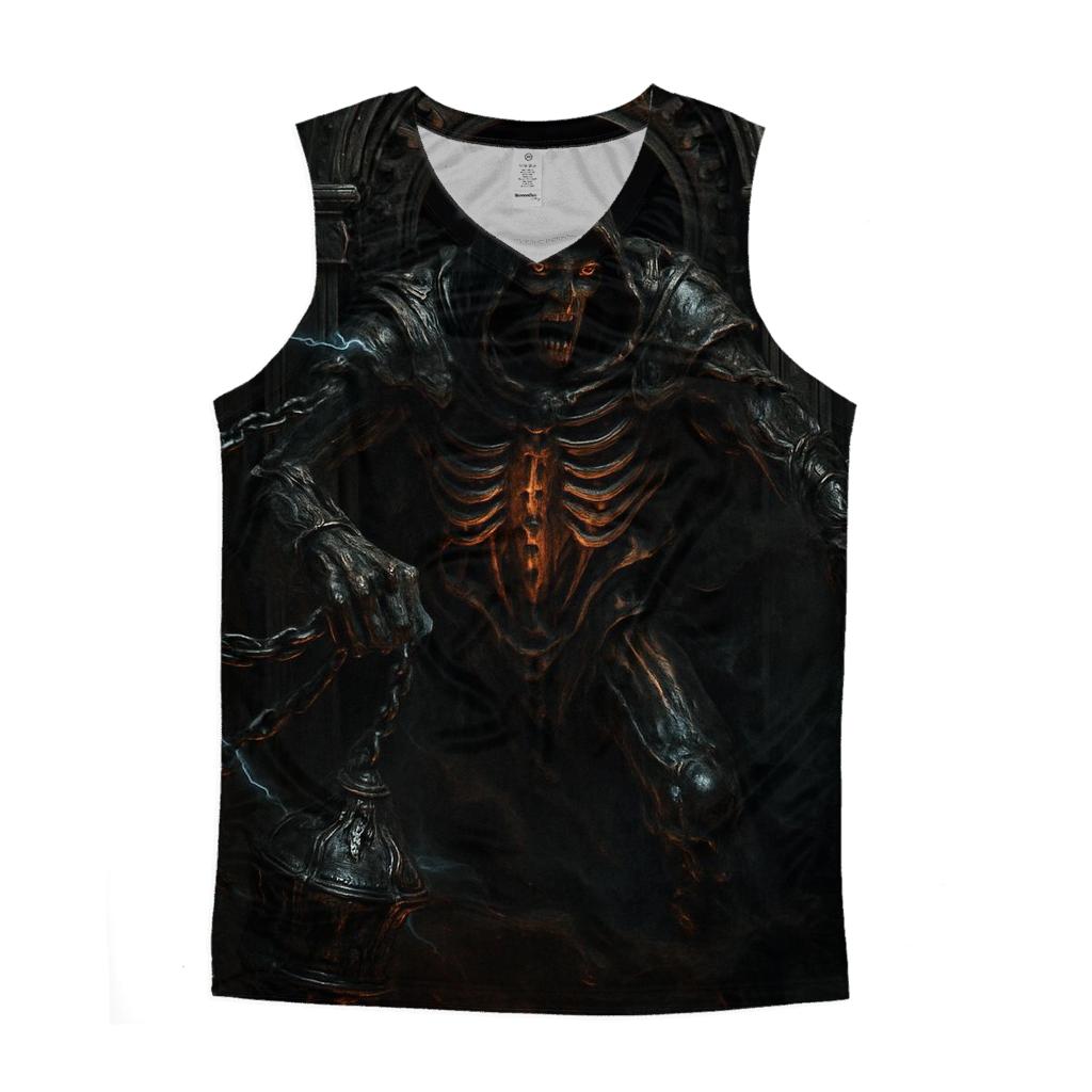 Biomechanical Wraith Of The Iron Crypt casual summer tank tops