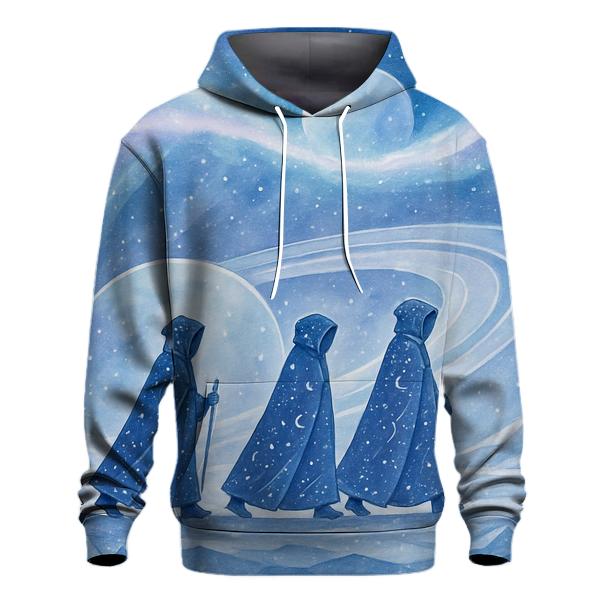 Frost Halo Caravan Under The Aurora Nebula hoodies fashion