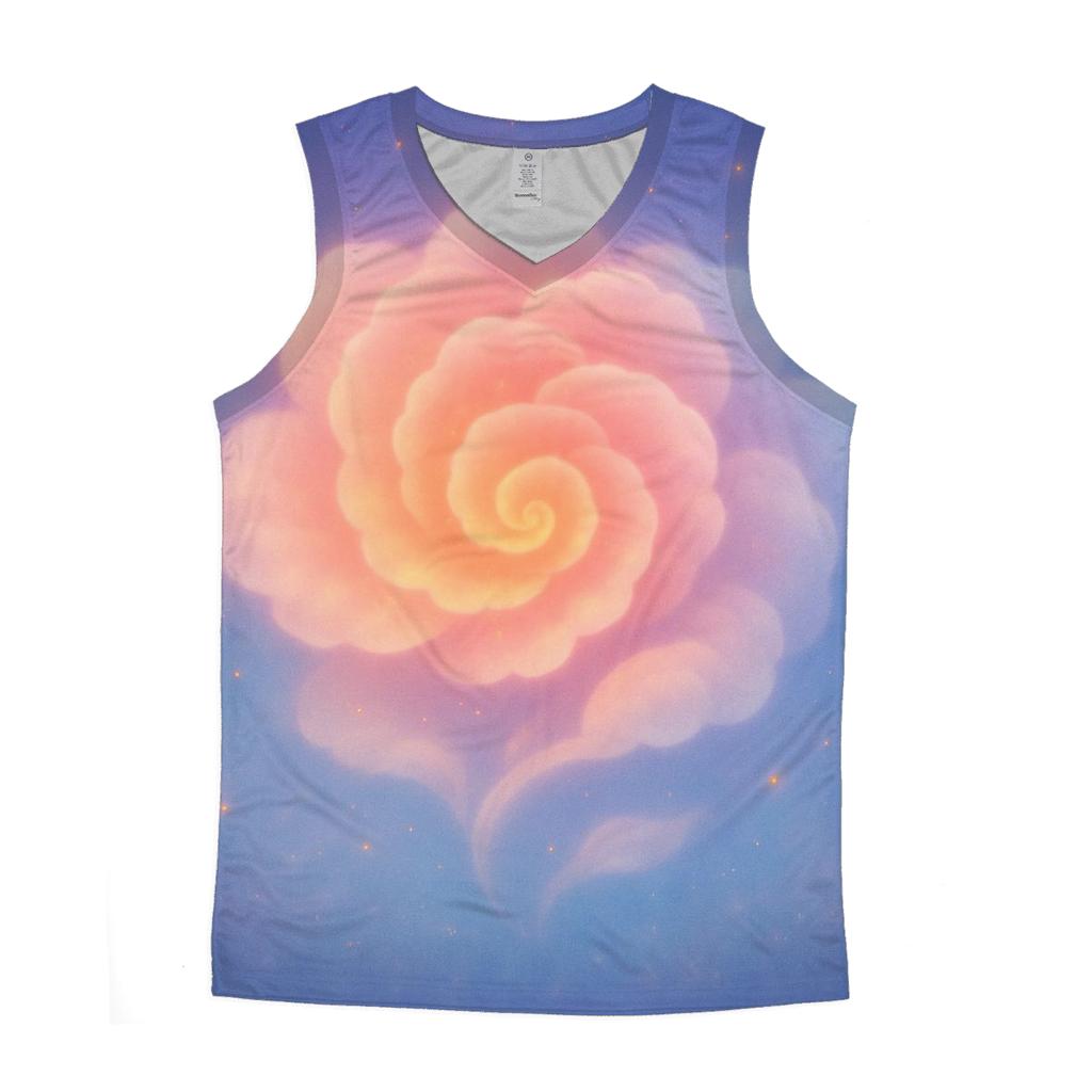 Pastel Ember Cloud Garden trendy fitted tank tops