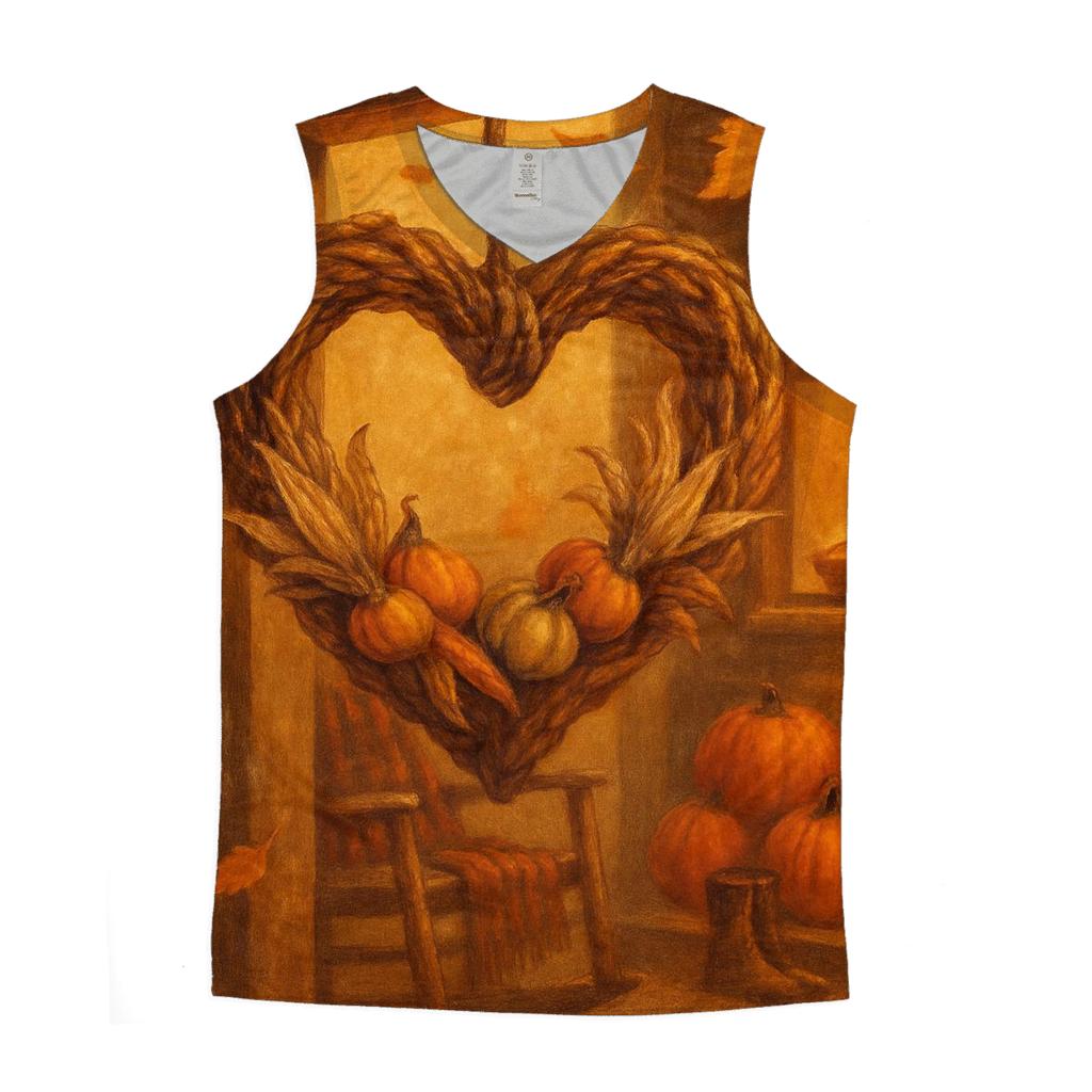 Lanternlit Harvest Porch Welcome designer workout tanks