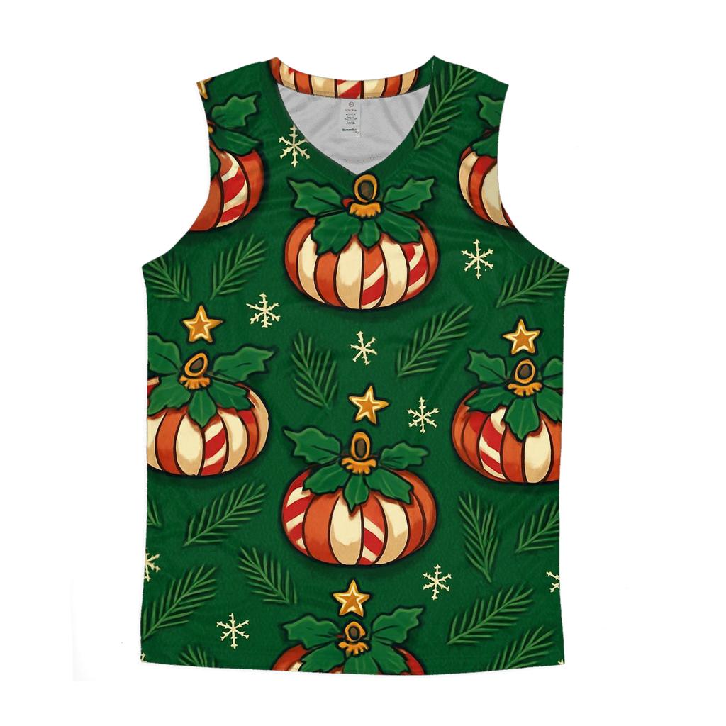 Emerald Noel Pumpkin Ornament Tessellation cotton sleeveless tops