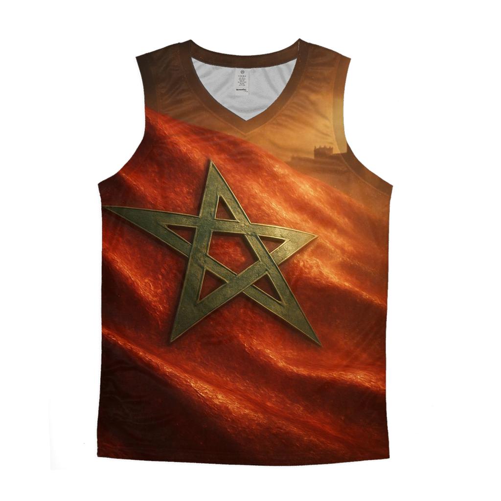 Metal Crest Mirage Of Morocco graphic print tank tops