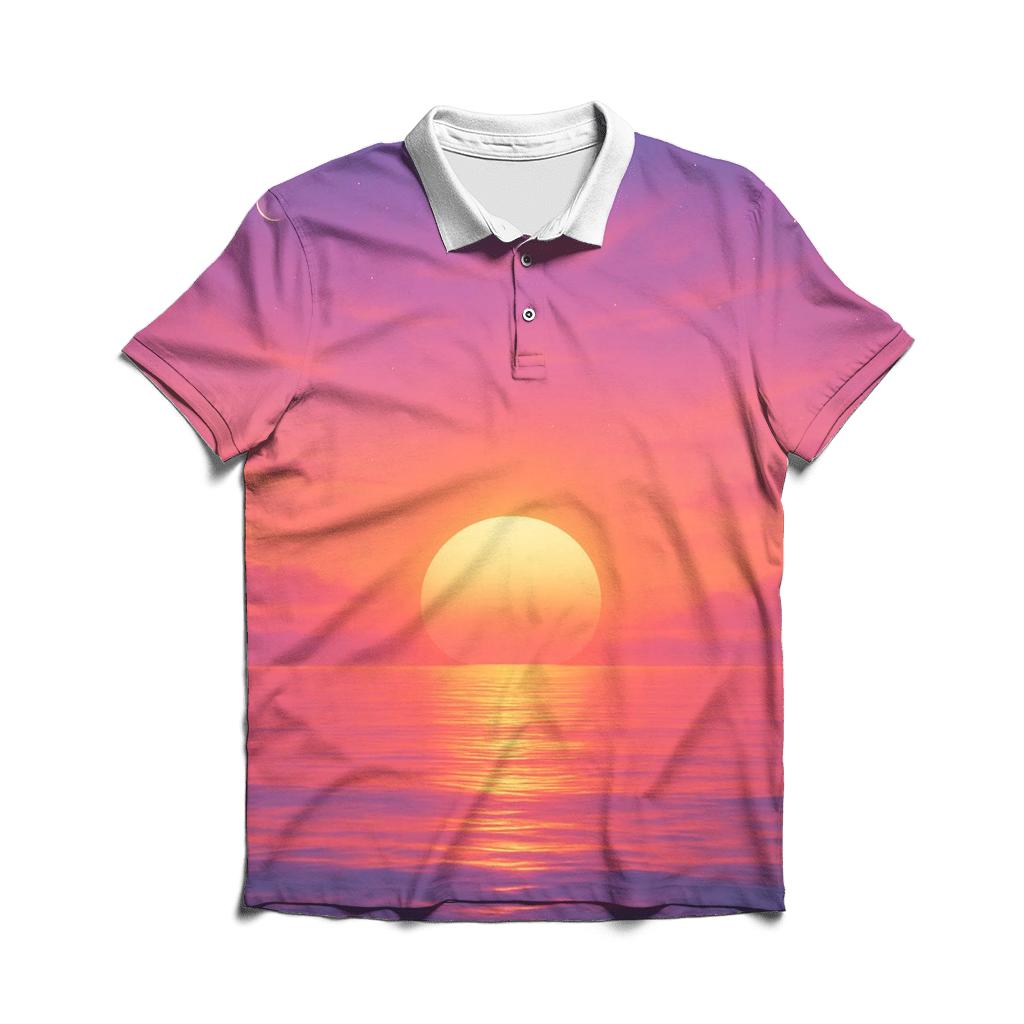 Glass Horizon Afterglow personalized polo shirts
