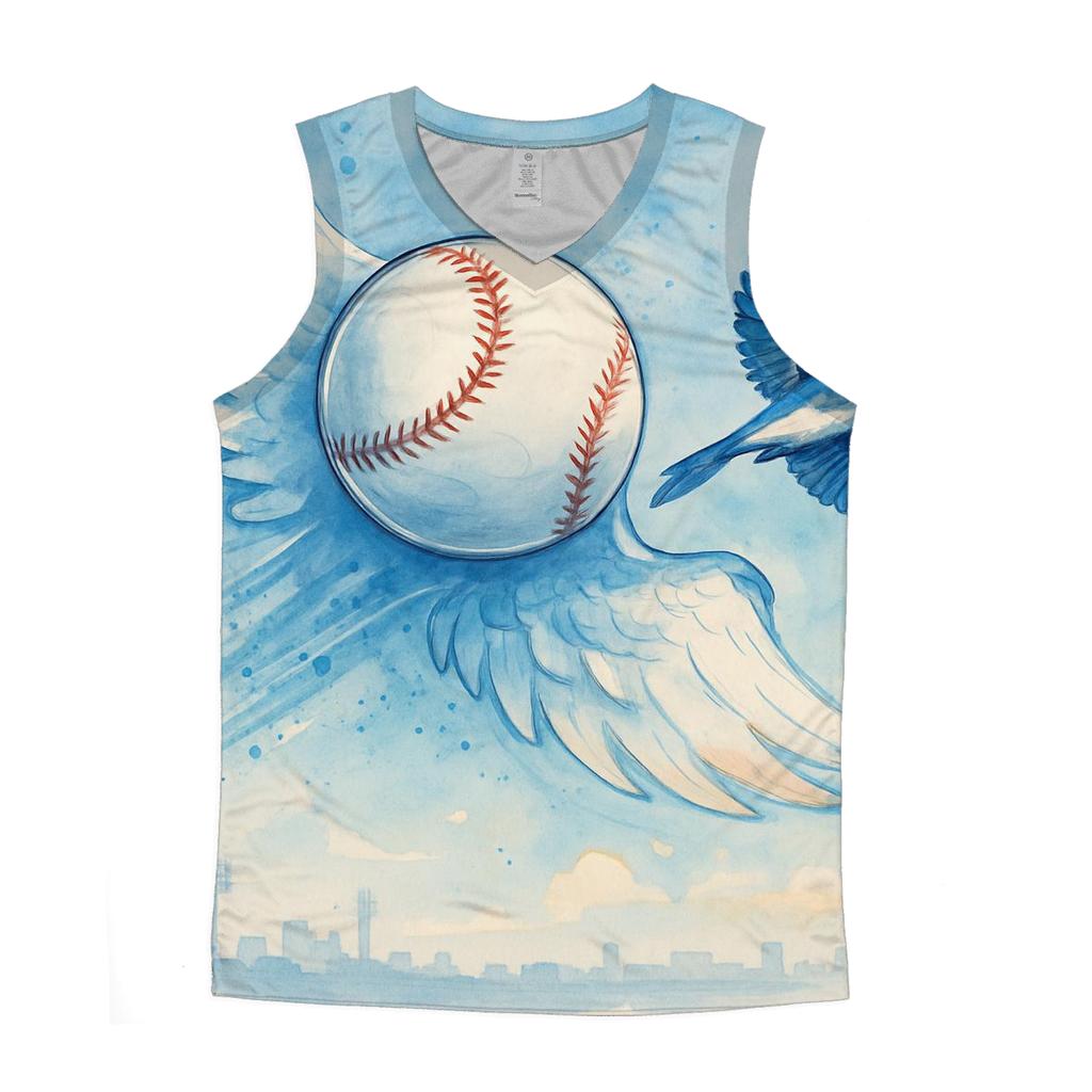 Skywing Baseball Drift, Blue Jays Style stylish racerback tanks