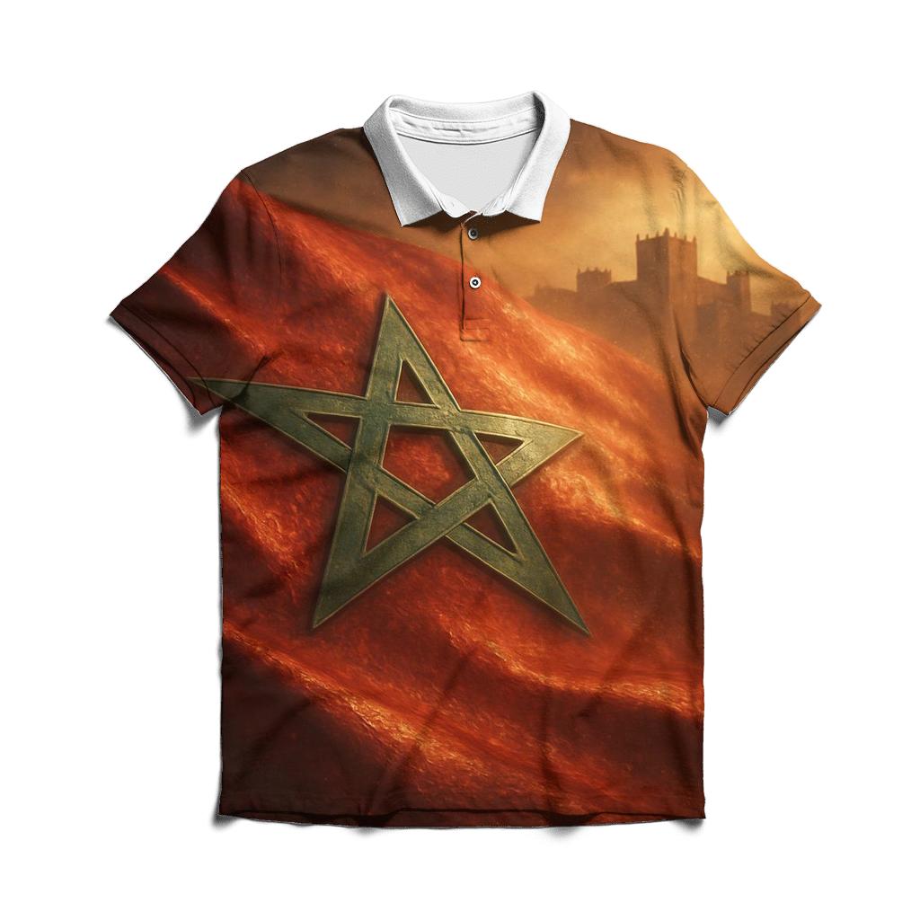 Metal Crest Mirage Of Morocco personalized polo shirts
