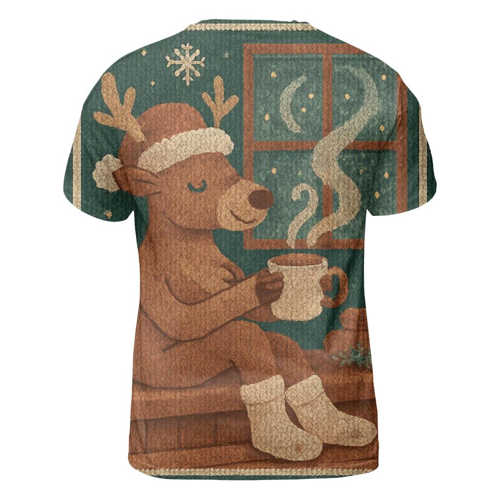 Reindeer Sauna Lodge Serenity trendy printed shirt styles