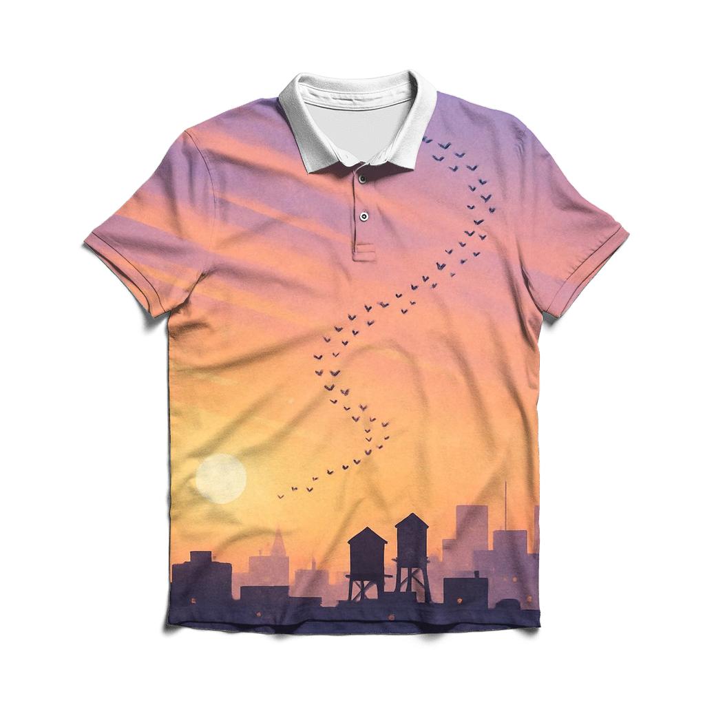 Skyline In Lavender Haze classic pique polos