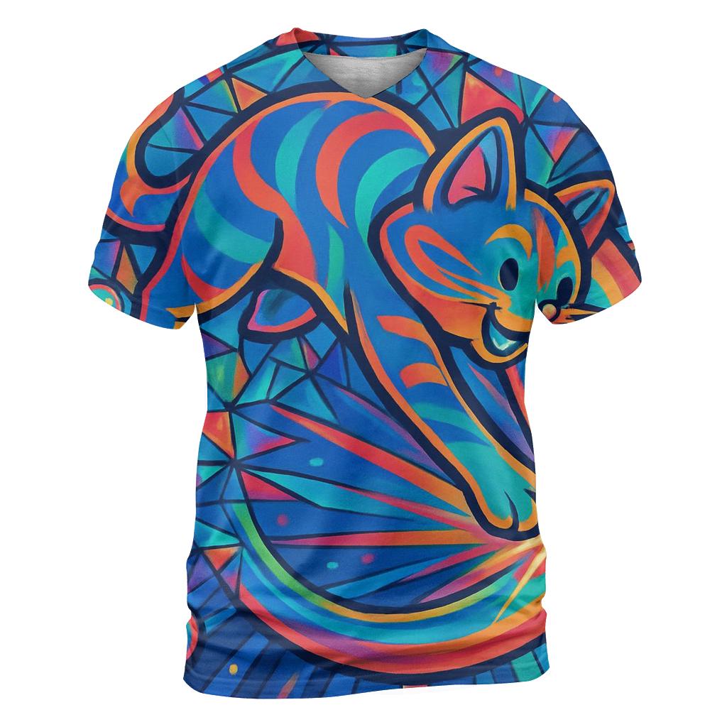Kaleidoscope Dream Pounce artistic all-over print tops