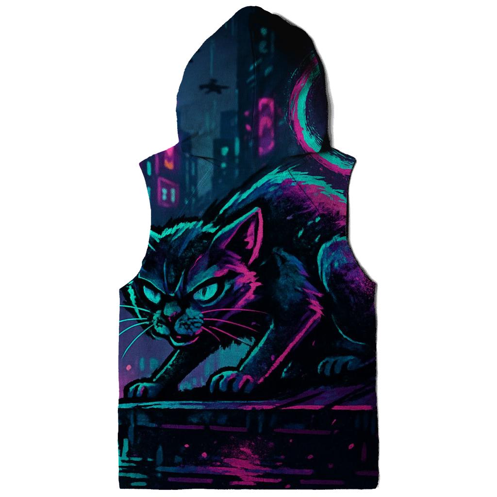 Neon Alley Coil Cat lightweight hoodies
