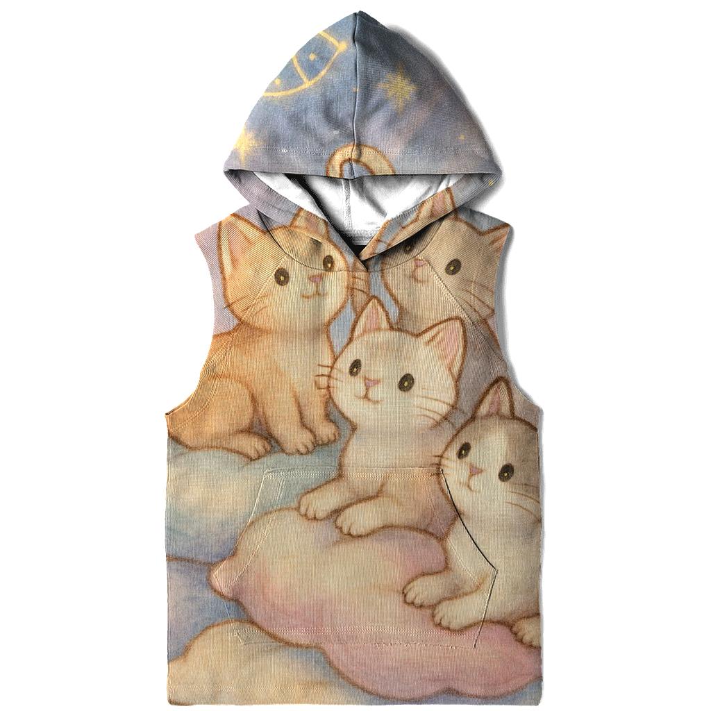 Cloud Pillow Starwatch Kittens printed hoodies