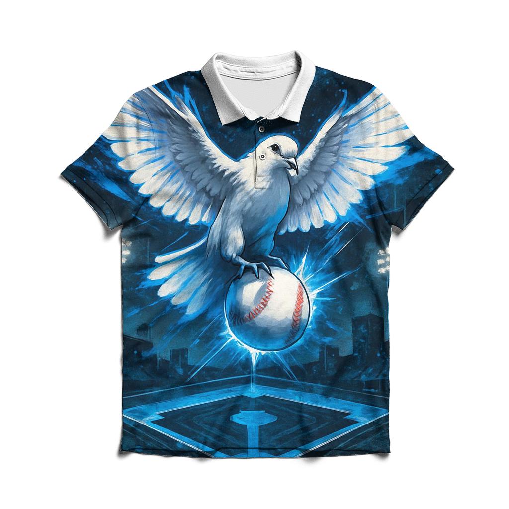 Graffiti Flight Above The Diamond casual sports polo shirts