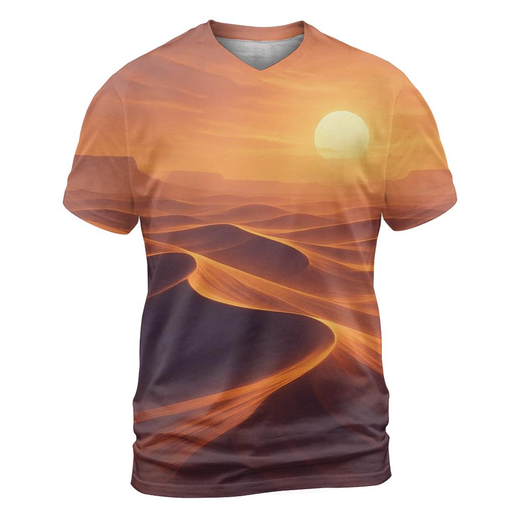 Saffron Dune Long Shadow Waltz unique graphic print tees