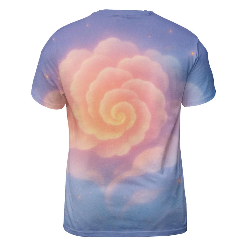Pastel Ember Cloud Garden designer pattern shirts