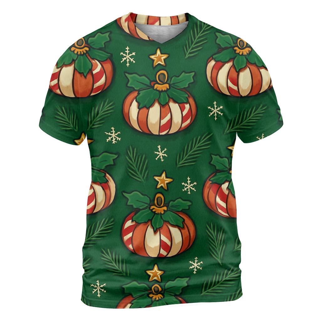 Emerald Noel Pumpkin Ornament Tessellation unique graphic print tees