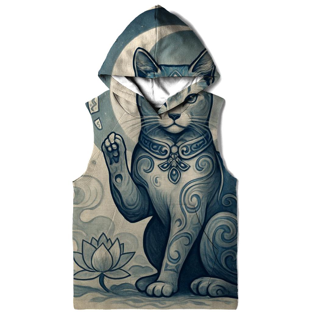 Moonlit Porcelain Guardian Cat hoodie styles