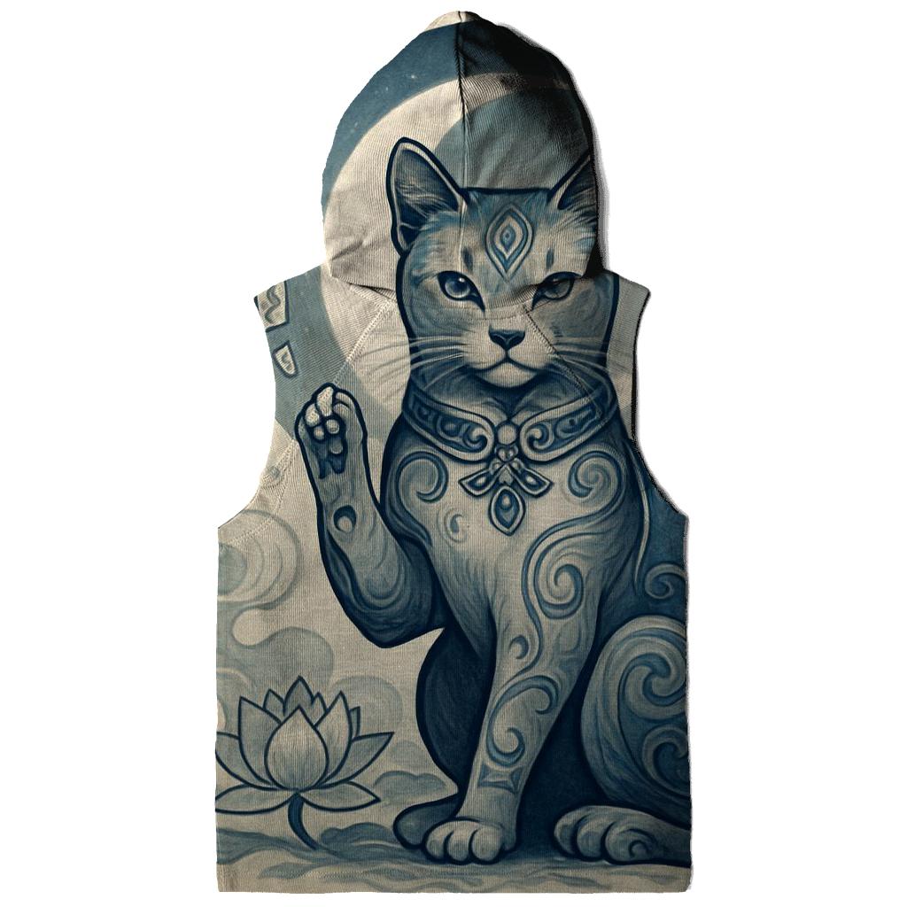 Moonlit Porcelain Guardian Cat hoodie styles