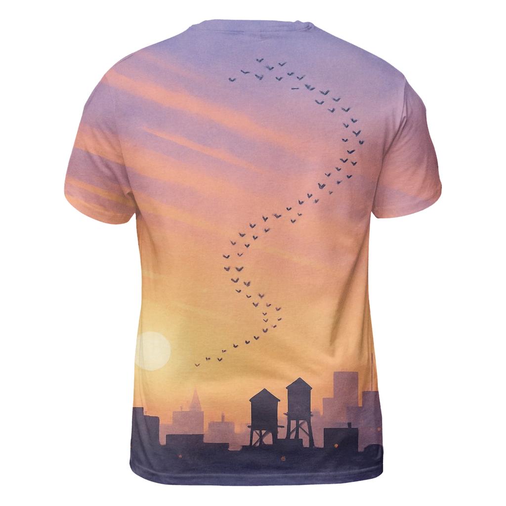 Skyline In Lavender Haze designer pattern shirts