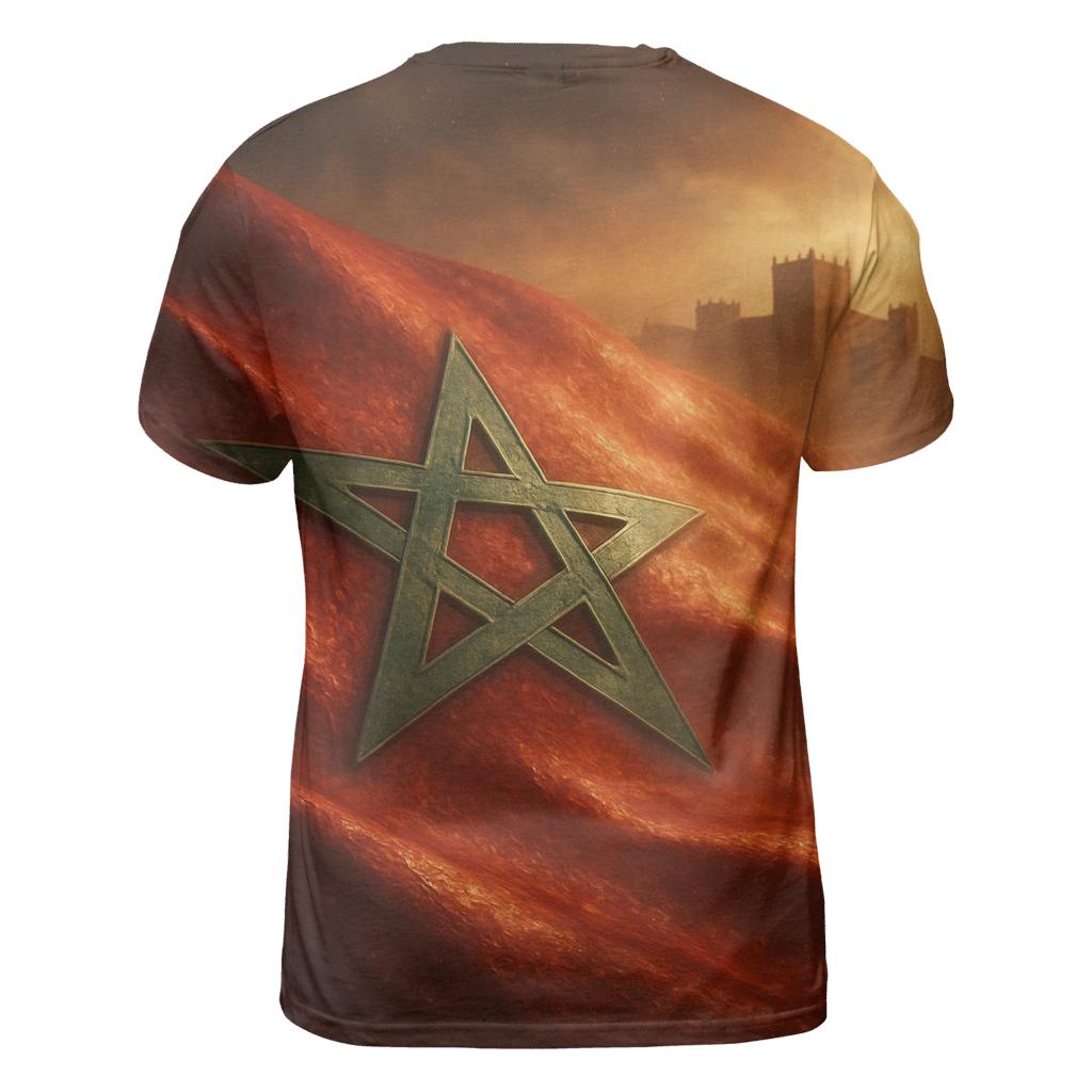 Metal Crest Mirage Of Morocco artistic all-over print tops