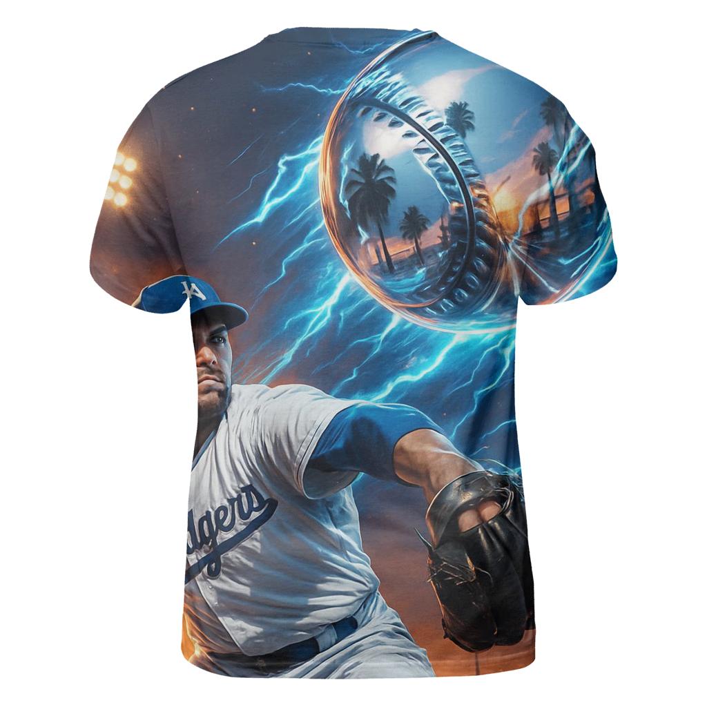 Chrome Fastball Over Sunset Boulevard statement graphic shirts