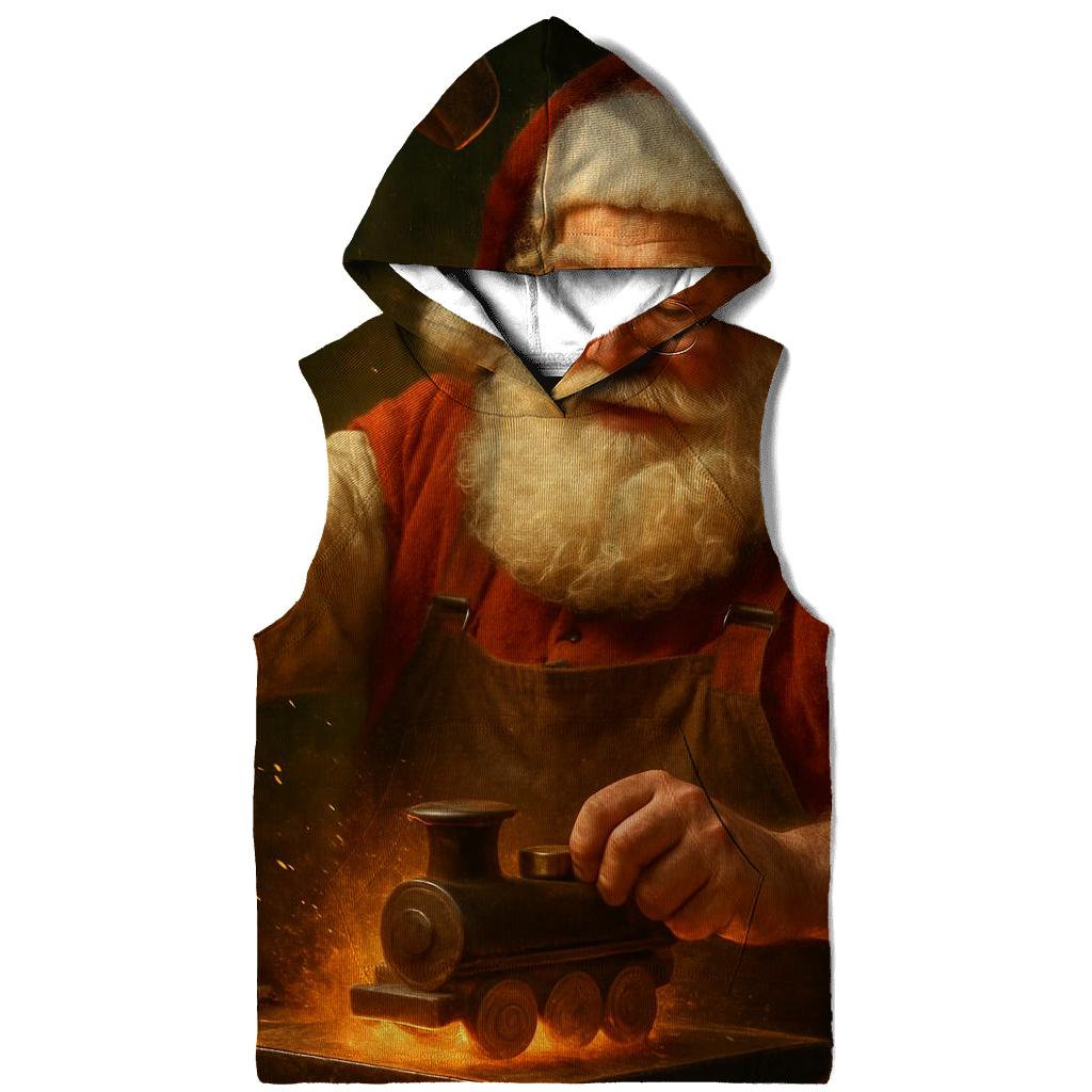 Workshop Emberlight Santa Forge printed hoodies