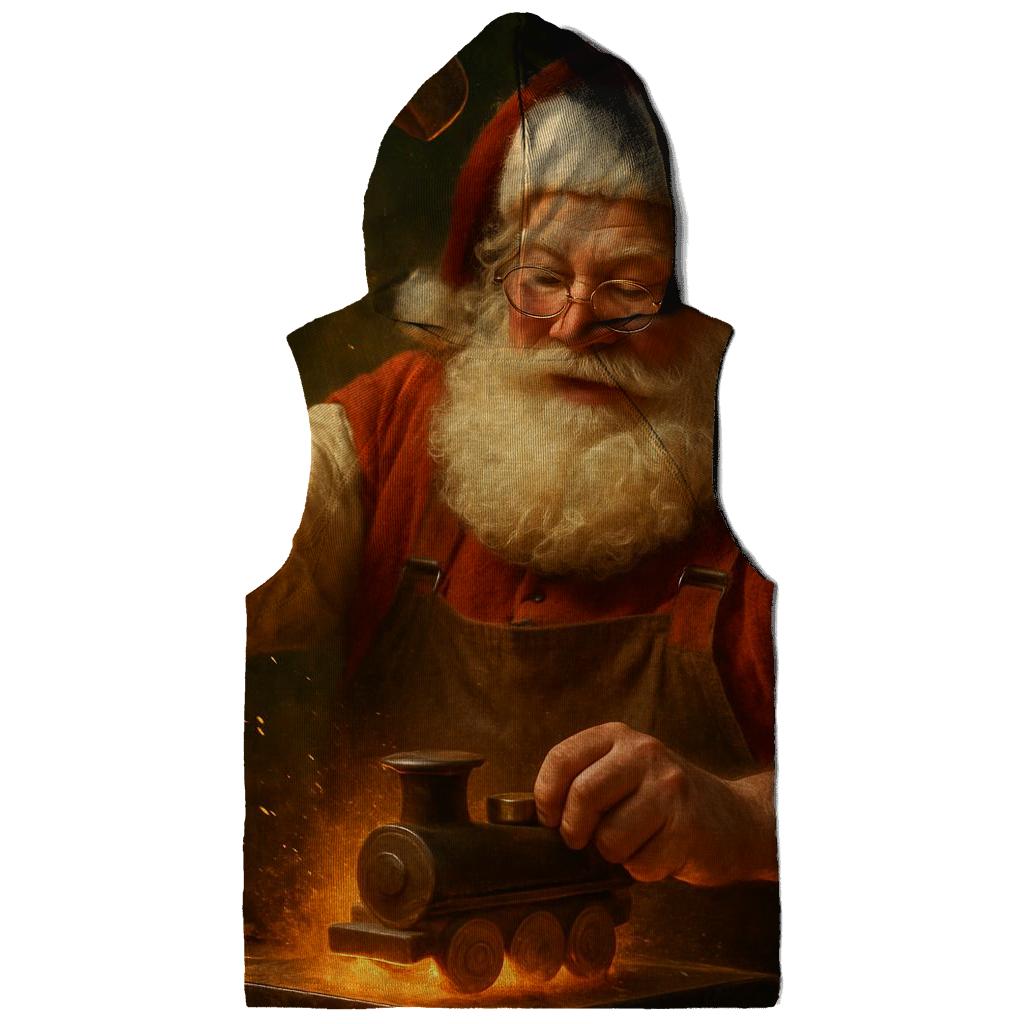 Workshop Emberlight Santa Forge printed hoodies