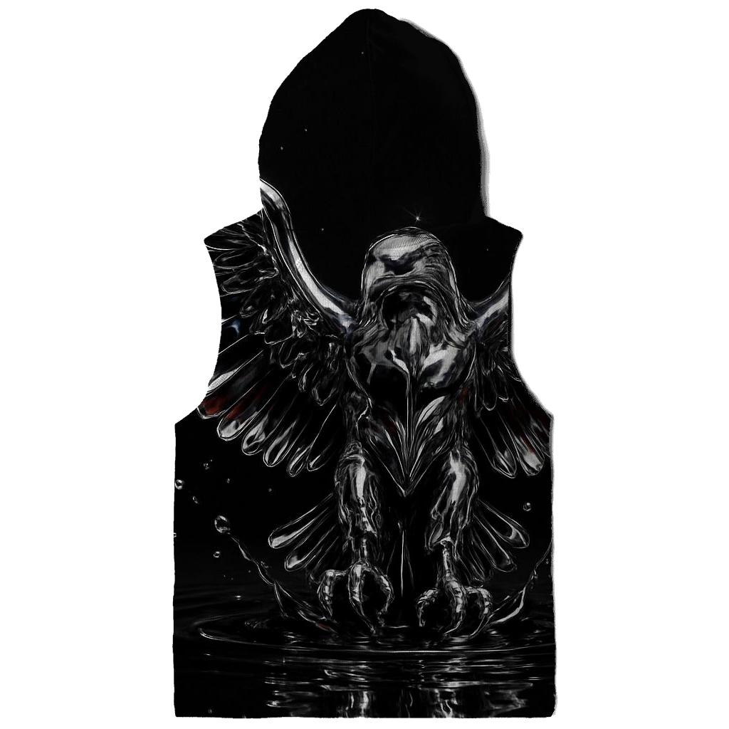 Chrome Eagle Crest With Flag Reflections lightweight hoodies