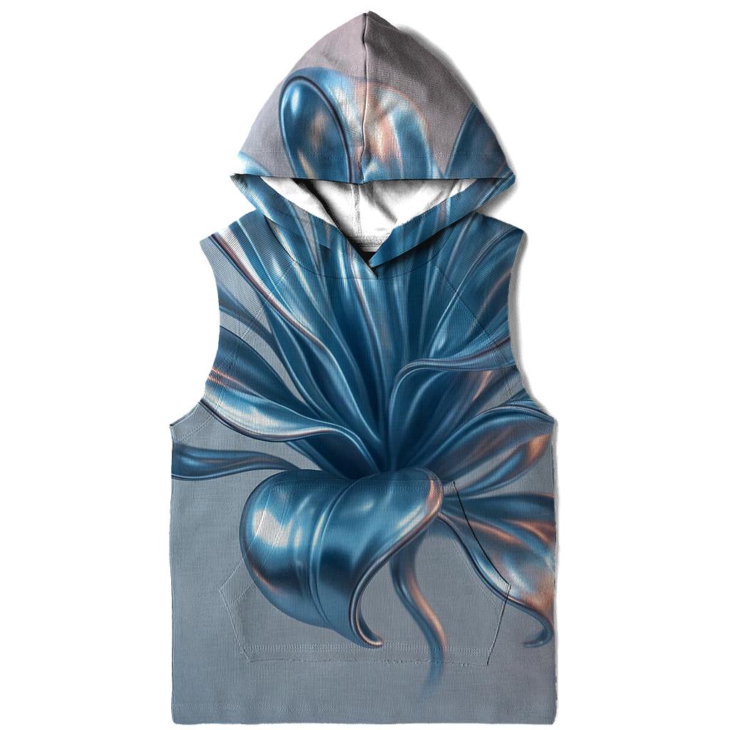 Chrome Mirage Bloom printed hoodies