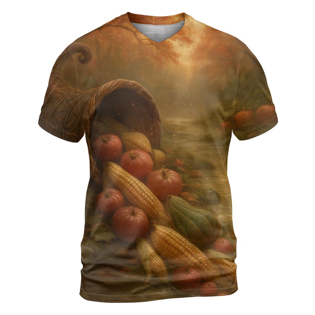 Enchanted Cornucopia River Of Abundance custom all-over print shirts